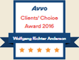 Avvo Client's Choice Award 2016 | Wolfgang Richter Anderson