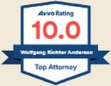 Avvo Rating 10.0 | Wolfgang Richter Anderson | Top Attorney