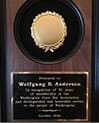 Wall plaque: Washington State Bar, 50 Years Distinguished and Honorable Service to the people of Washington 2016