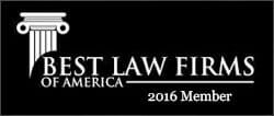 Best Law Firms of America, 2016 Member